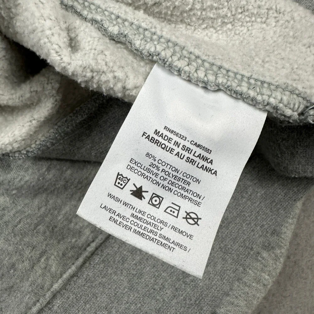 Nike Sweatshirt Men Extra Large Gray Heather Crewneck Pullover Swoosh XL